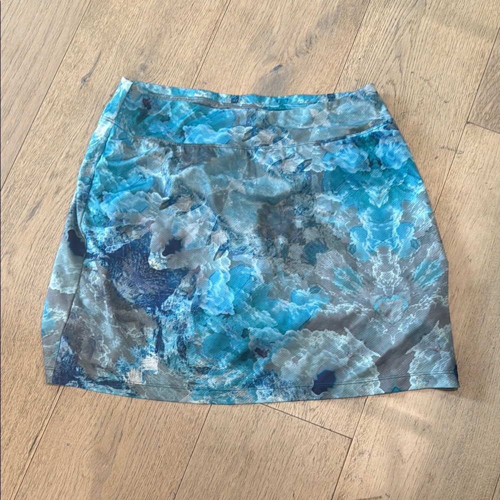 Lija Blue Green golf skort medium
